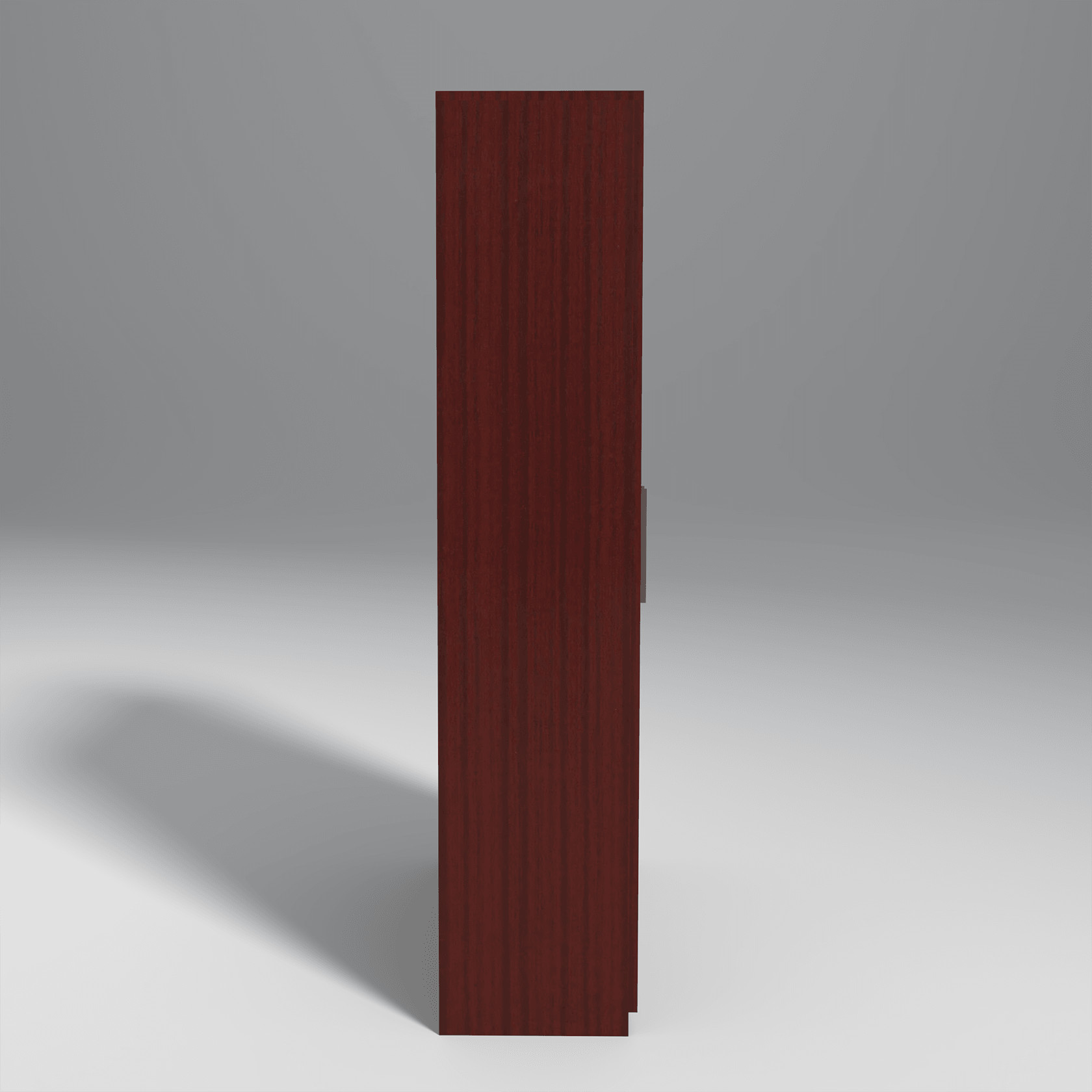 Prada 3 Door Engineered Wood Wardrobe In Mahogany