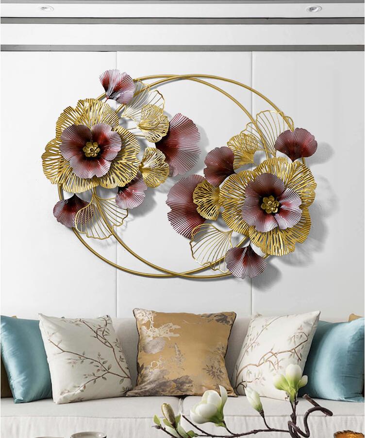 RED FLOWER WALL ART