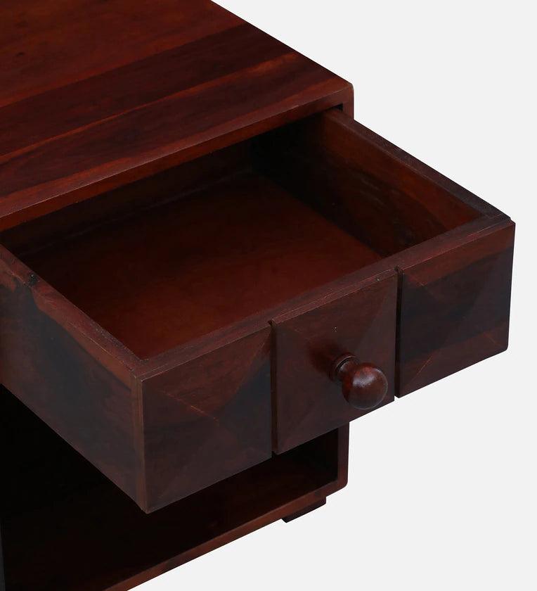 Sheesham Wood Bedside Table in Honey Colour - Ouch Cart