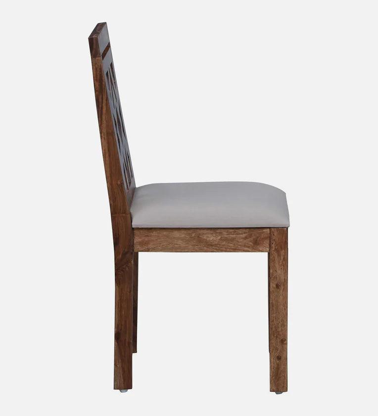 Sheesham Wood 6 Seater Dining Set In Rustic Teak Finish - Ouch Cart
