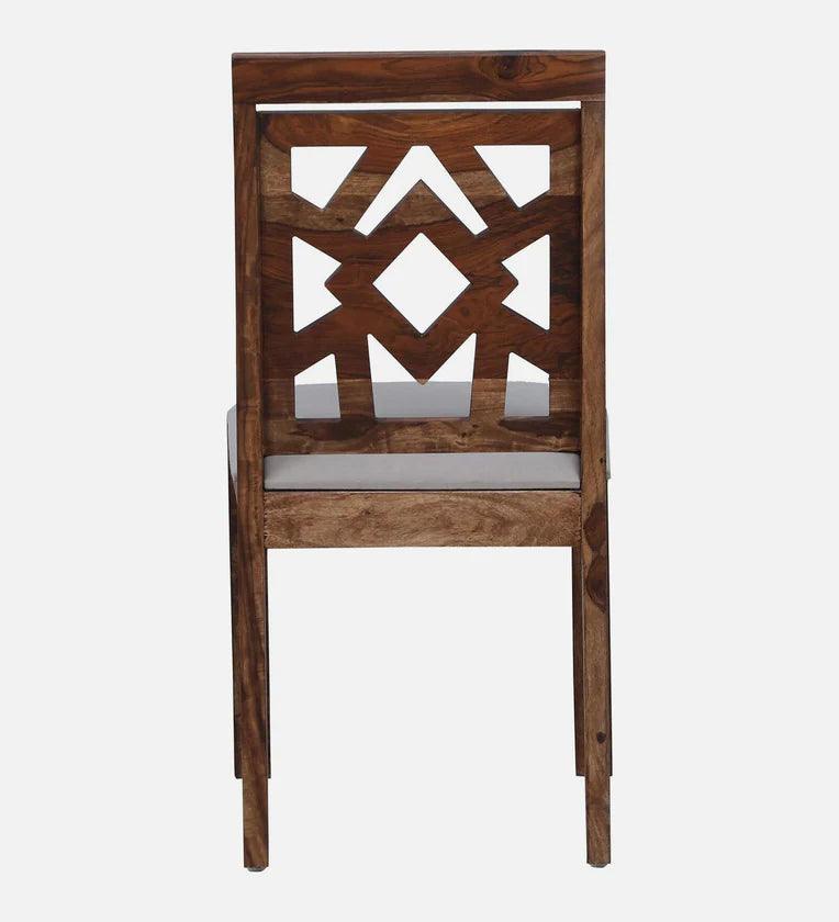 Sheesham Wood 6 Seater Dining Set In Rustic Teak Finish - Ouch Cart