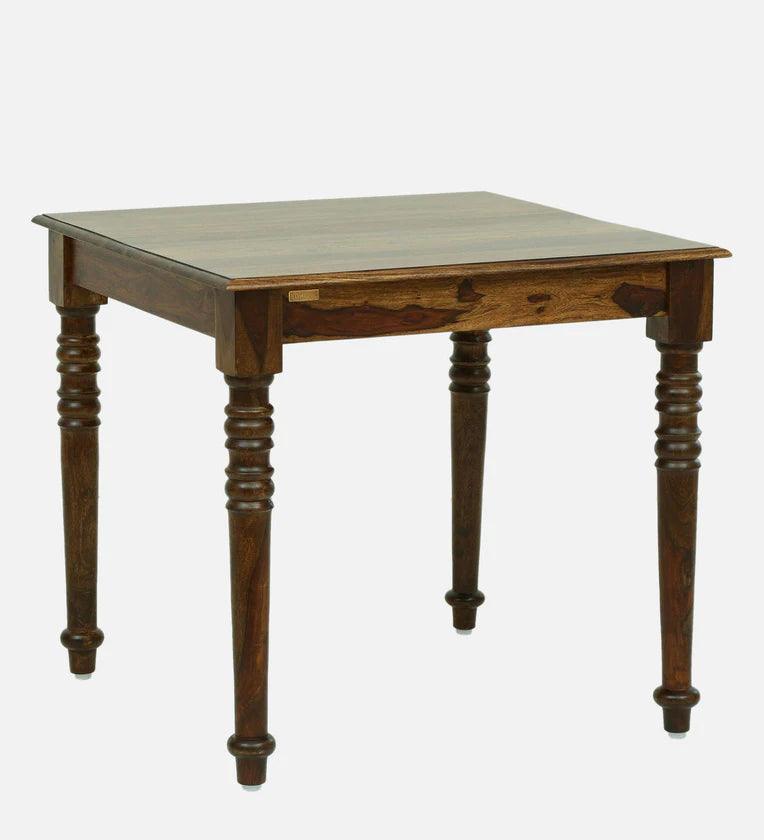 Sheesham Wood 4 Seater Dining Set In Provincial Teak Finish - Ouch Cart