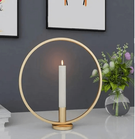 Golden Round Shape Stand - Ouch Cart