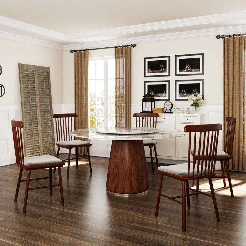 Stone Top Pedestal Dining Set - Ouch Cart