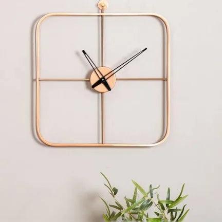 Square Golden Wall Clock - Ouch Cart