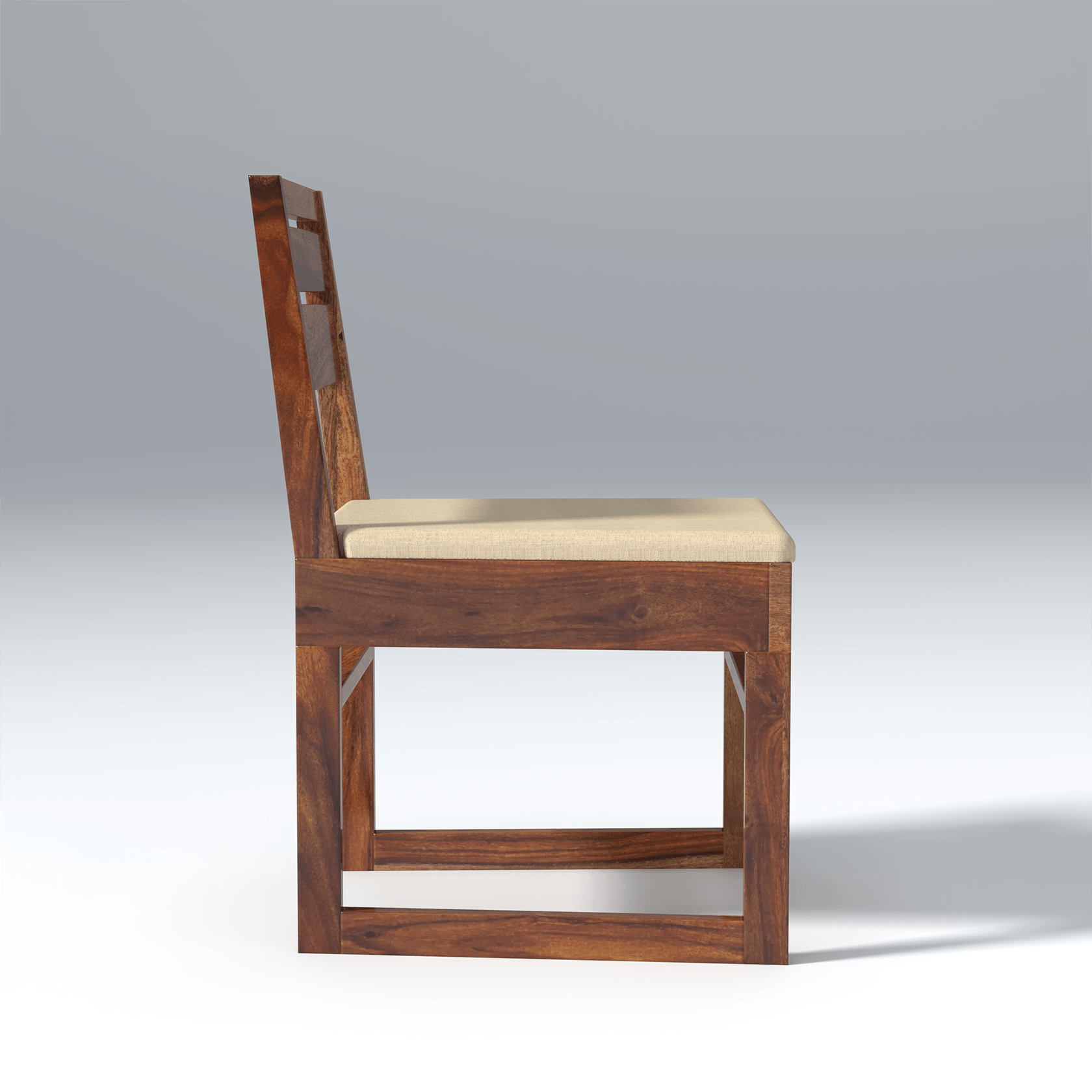 Crenn Sheesham Wood Dining Chair In Reddish Walnut Color - Ouch Cart