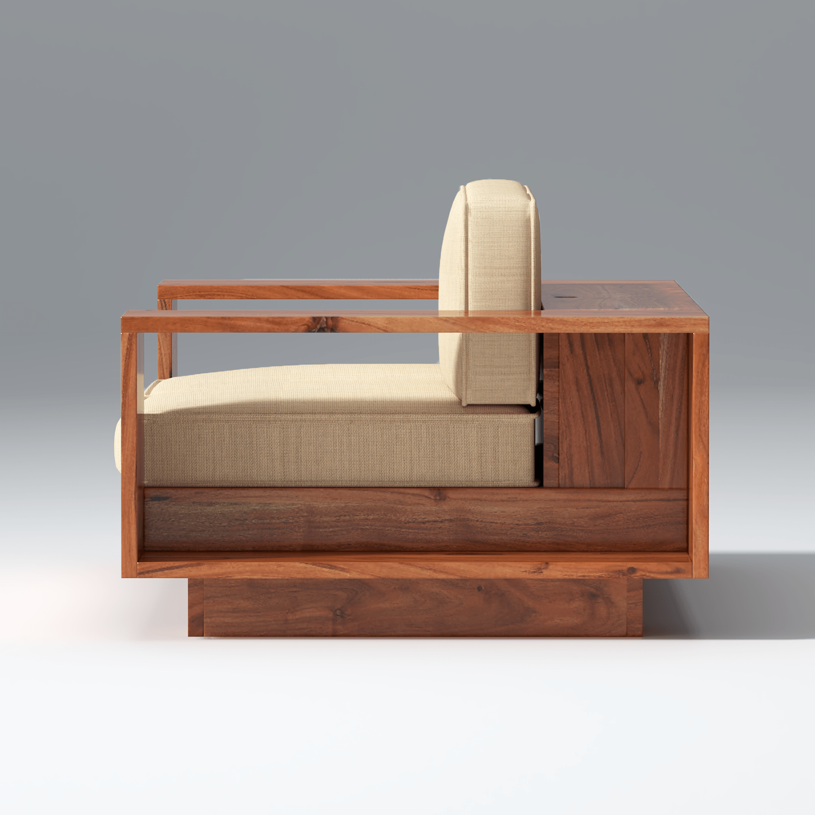 Serenerest Acacia Sofa In Light Reddish Honey - Ouch Cart