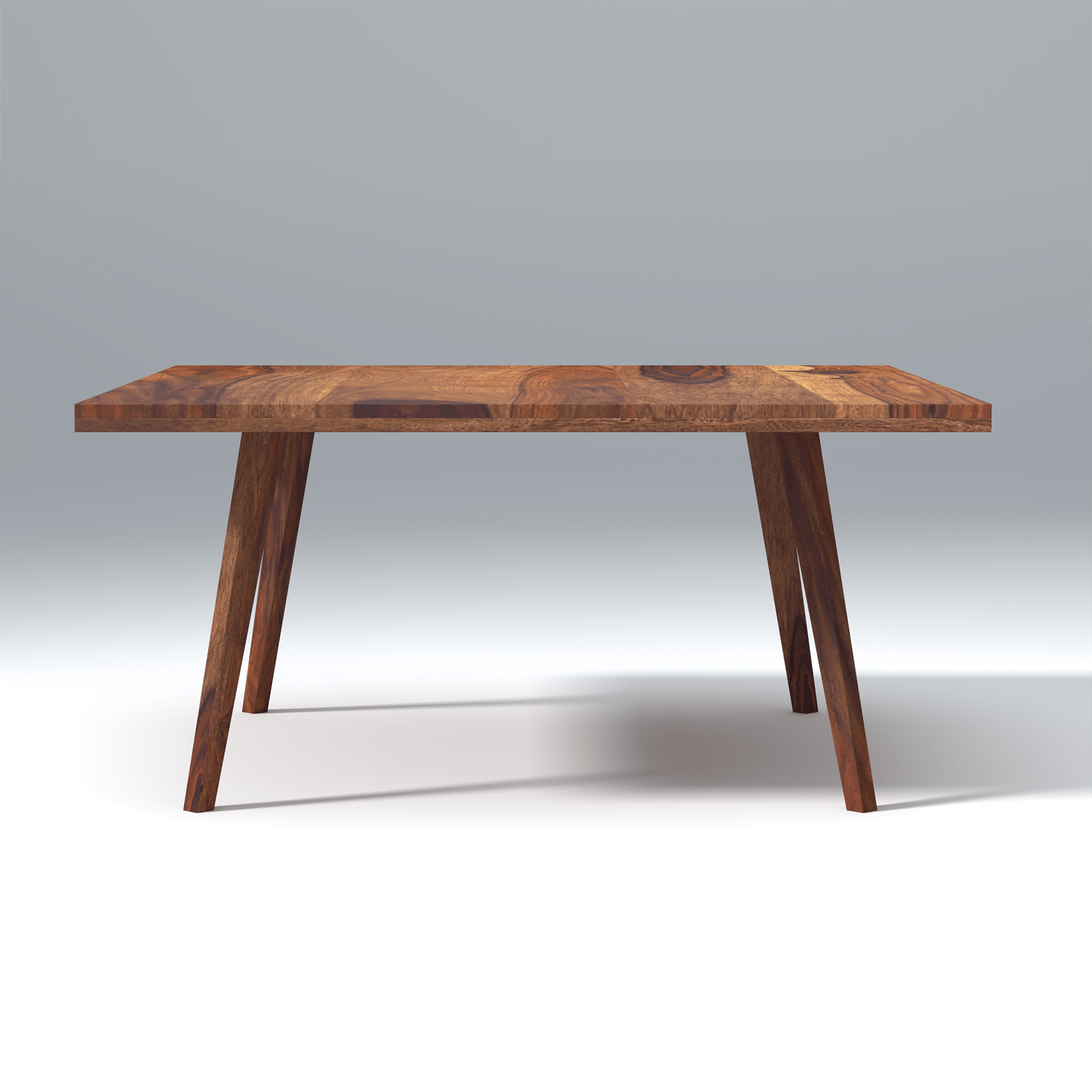 Resonance dining table In Reddish walnut color with 6 Seating - Ouch Cart