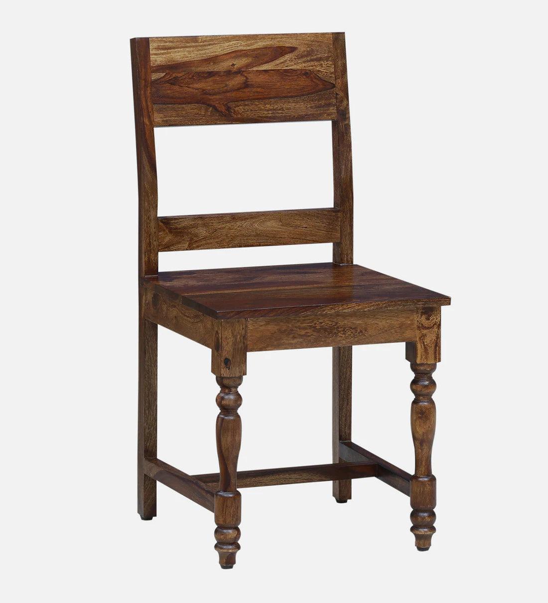 Sheesham Wood 4 Seater Dining Set In Provincial Teak Finish - Ouch Cart