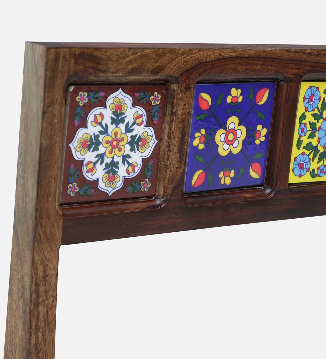 Sheesham Wood 4 Seater Dining Set In Provincial Teak Finish - Ouch Cart