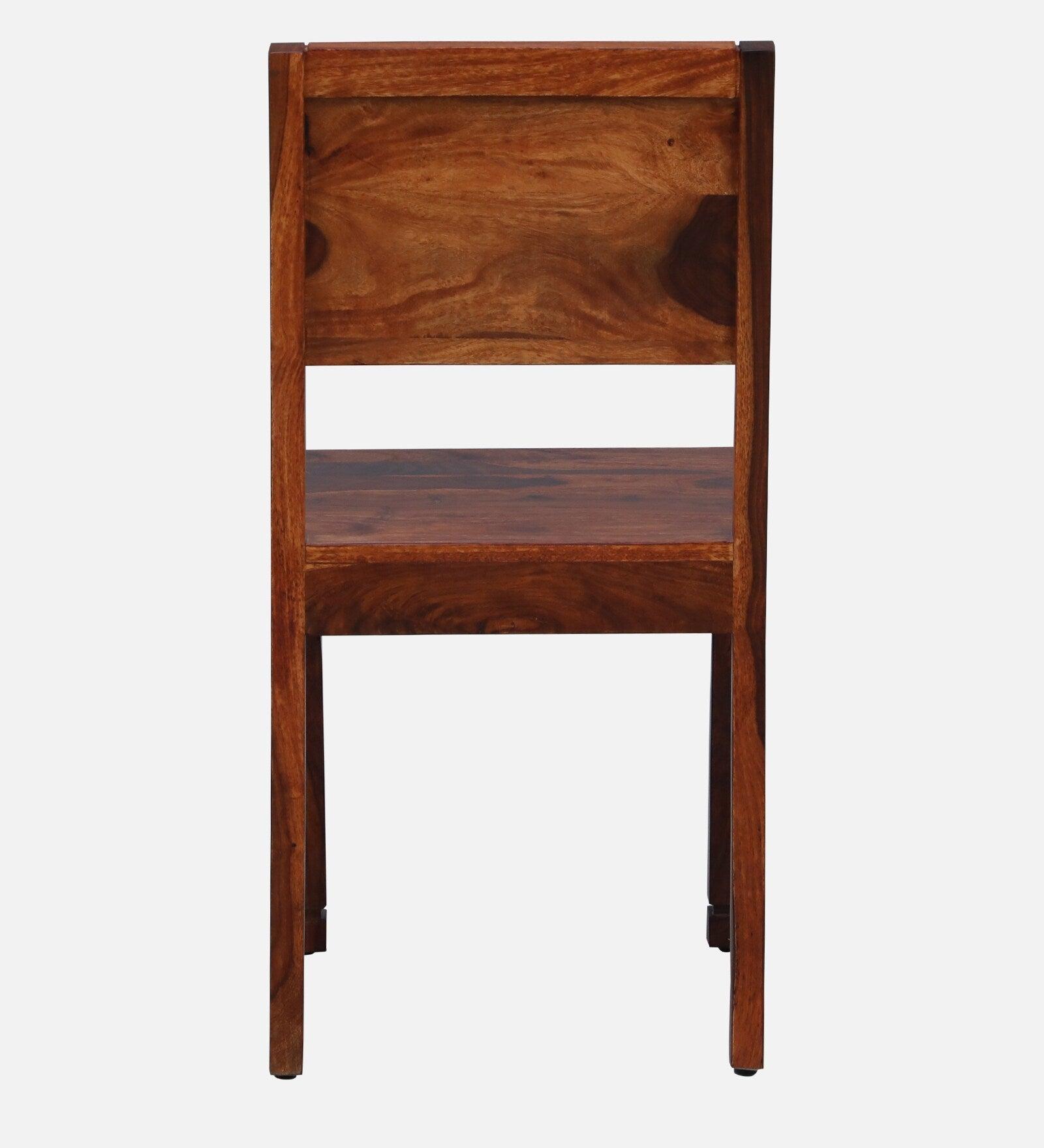 Sheesham Wood 4 Seater Dining Set In Honey Oak Finish - Ouch Cart