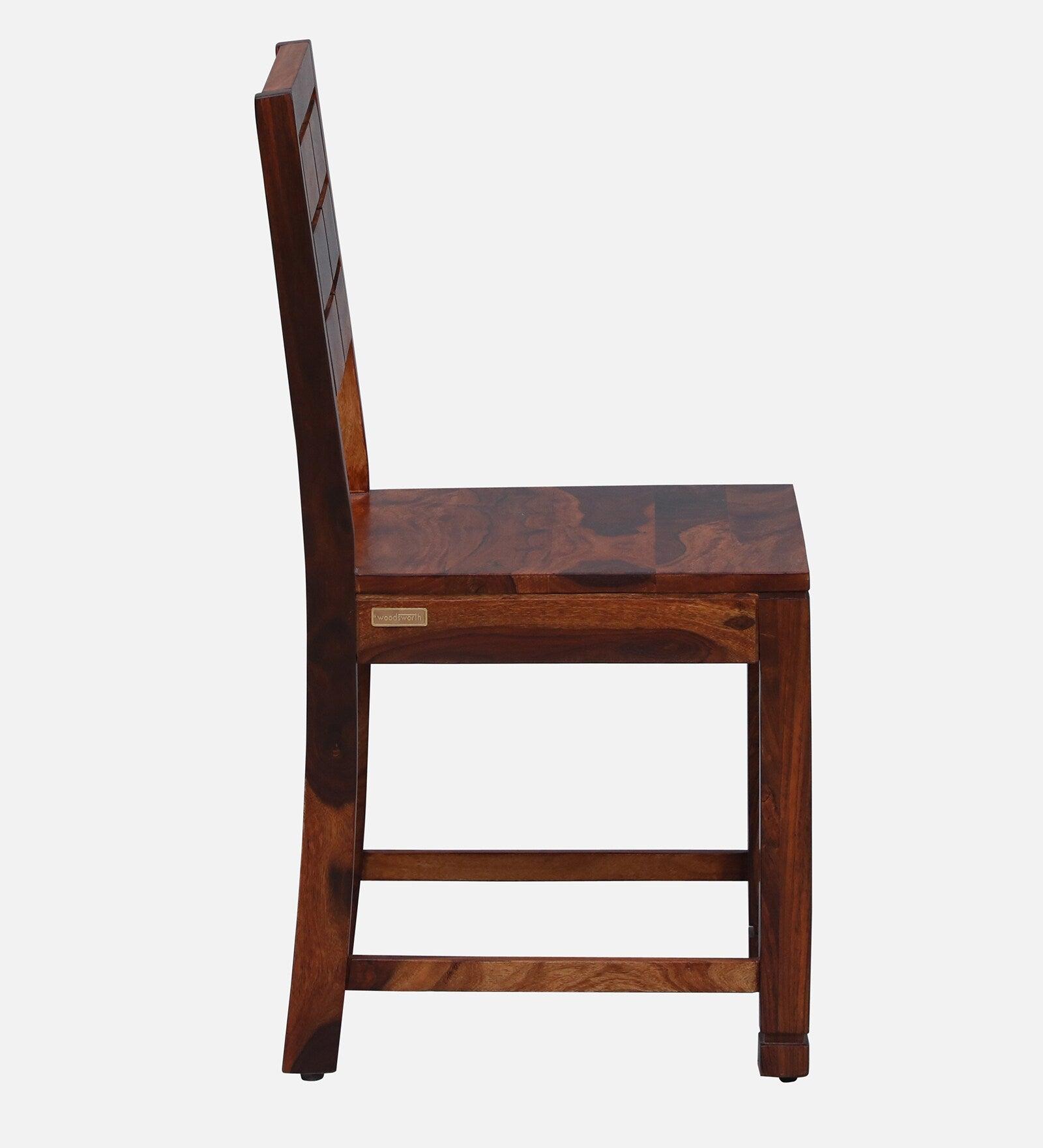 Sheesham Wood 4 Seater Dining Set In Honey Oak Finish - Ouch Cart