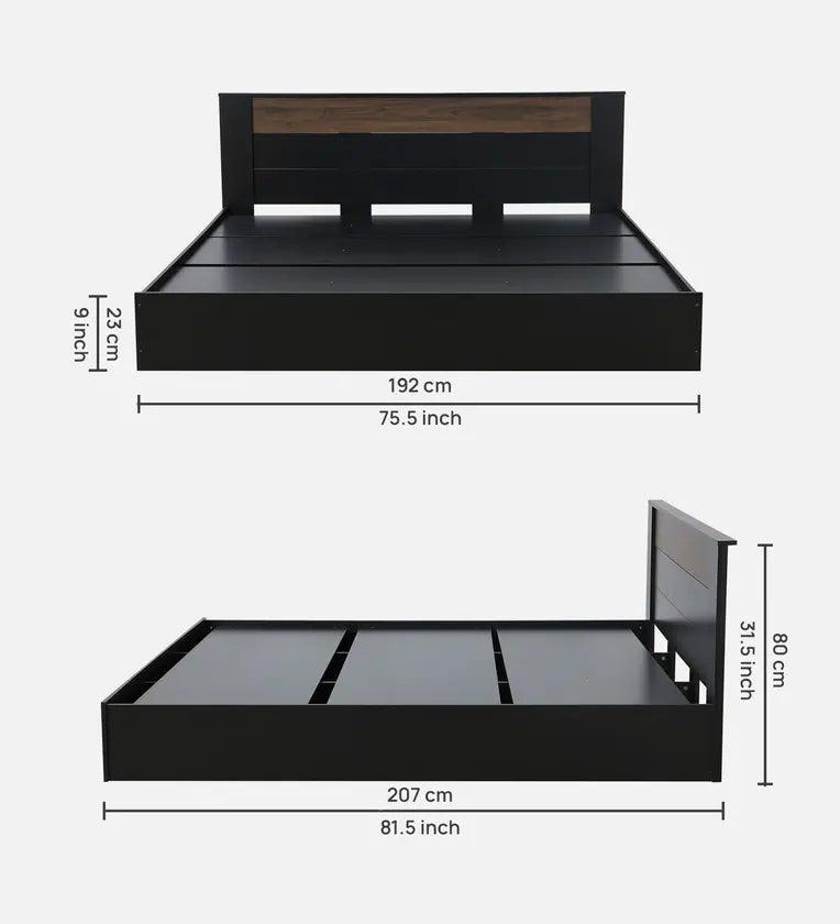 King Size Bed in Wenge Finish - Ouch Cart