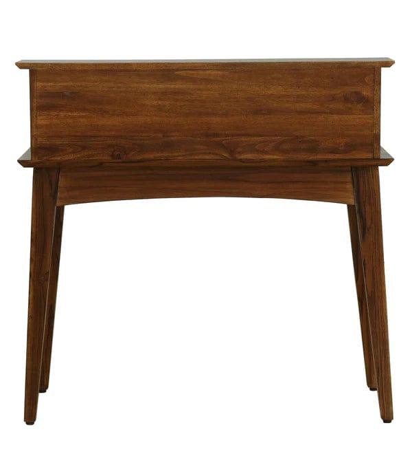 Julian Teak Wood Study Table In Provincial Teak Finish - Ouch Cart