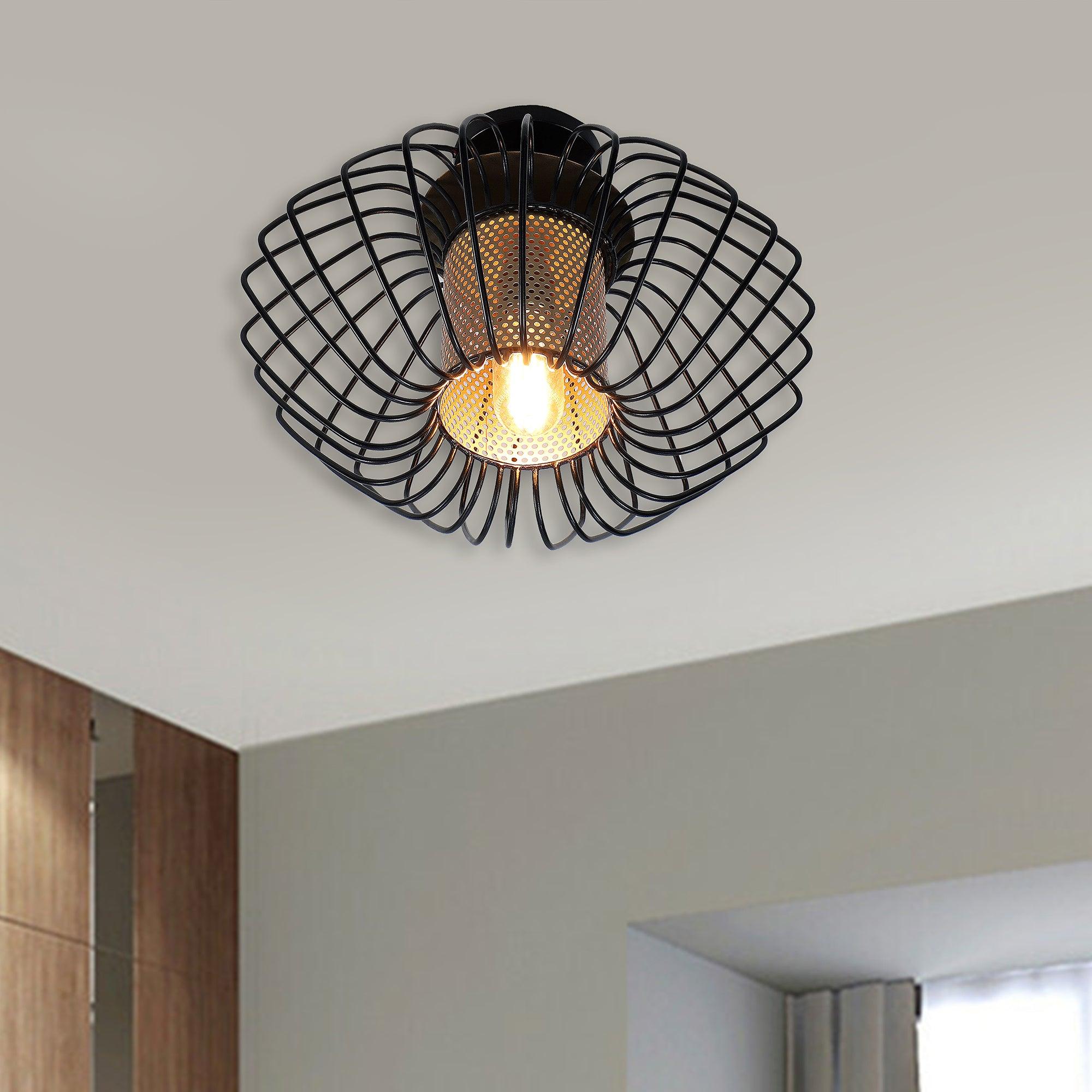 Salma 1 Head Black Mordern Chandelier By SS Lightings - Ouch Cart