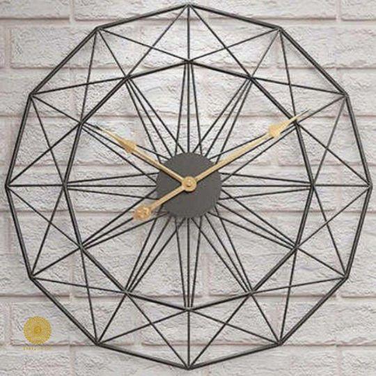 BLACK GOLDY GOLD WALL CLOCK - Ouch Cart