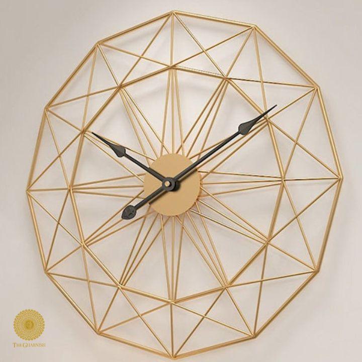 GOLDY GOLD WALL CLOCK - Ouch Cart