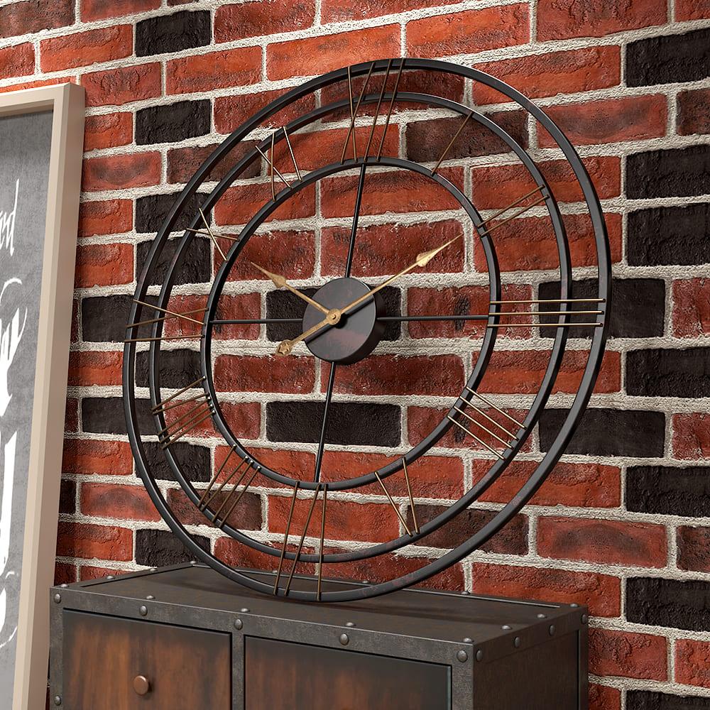 BLACK MATT WALL CLOCK - Ouch Cart