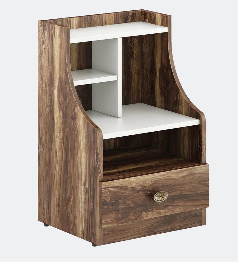 Bedside Table in Matte Finish with Drawer - Ouch Cart