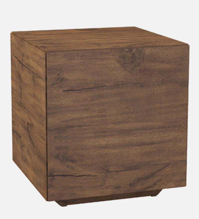 Bedside Table In Matte Brown Finish - Ouch Cart