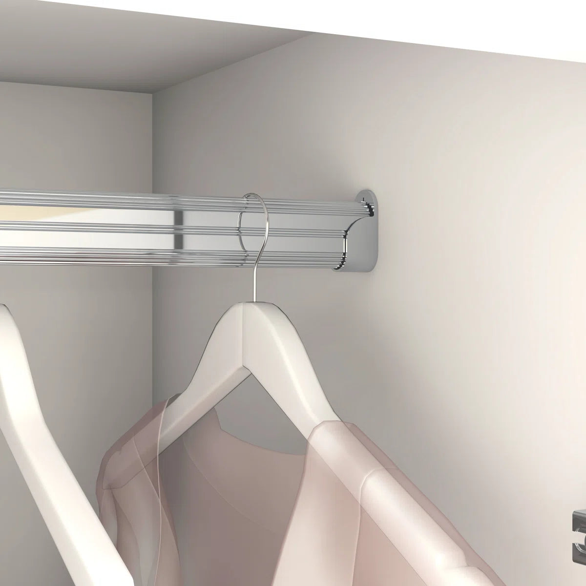 Merta White MDF Wardrobe Closet for Bedroom with 4 Drawers, 3-Tier Shelves & Soft-Close Doors