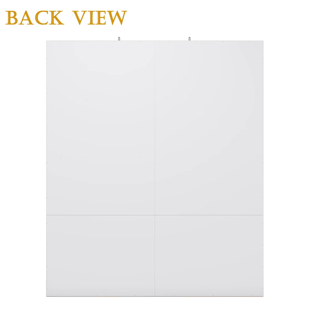 Merta White MDF Wardrobe Closet for Bedroom with 4 Drawers, 3-Tier Shelves & Soft-Close Doors