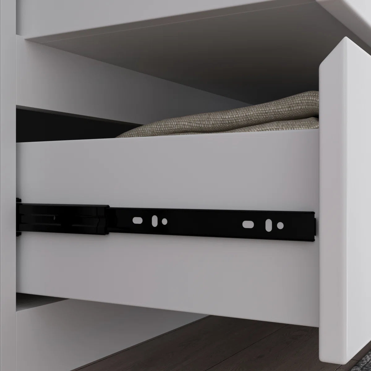 Freestanding Large Combination Armoire 6 Drawers Spacious Bedroom Organization