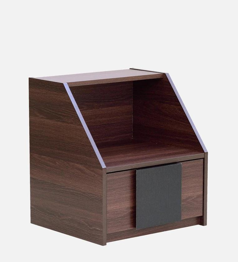 Bedside Table in Wenge Finish with Drawer - Ouch Cart