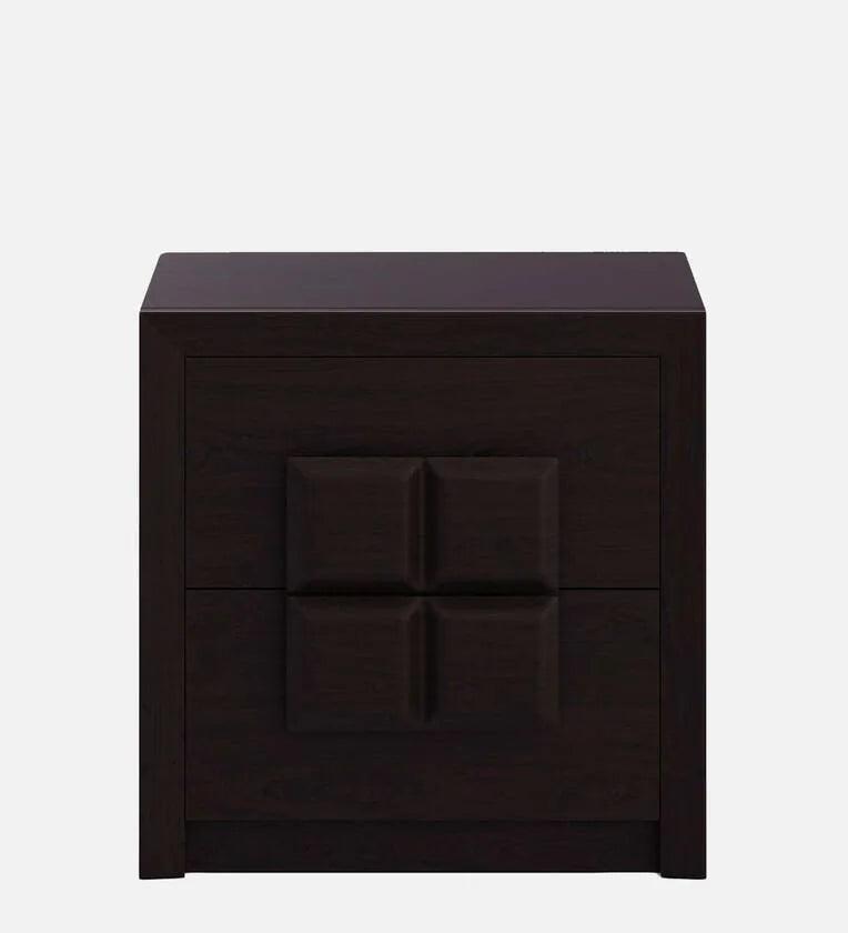 Choco Bedside Table in Vermont Finish with Drawers - Ouch Cart
