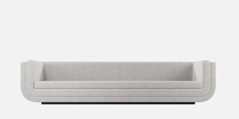 Fabric 3 Seater Sofa in White Colour - Ouch Cart