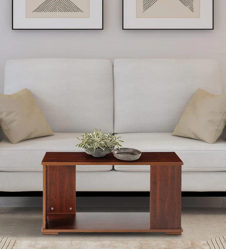 Coffee Table in Walnut Finish - Ouch Cart