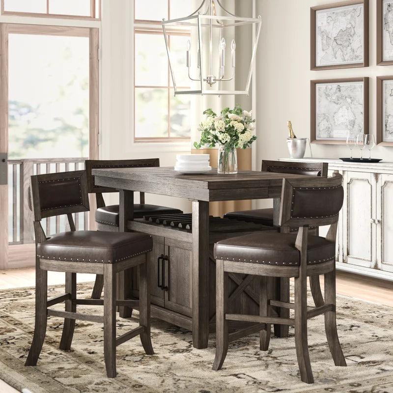 5 - Piece Extendable Dining Set - Ouch Cart