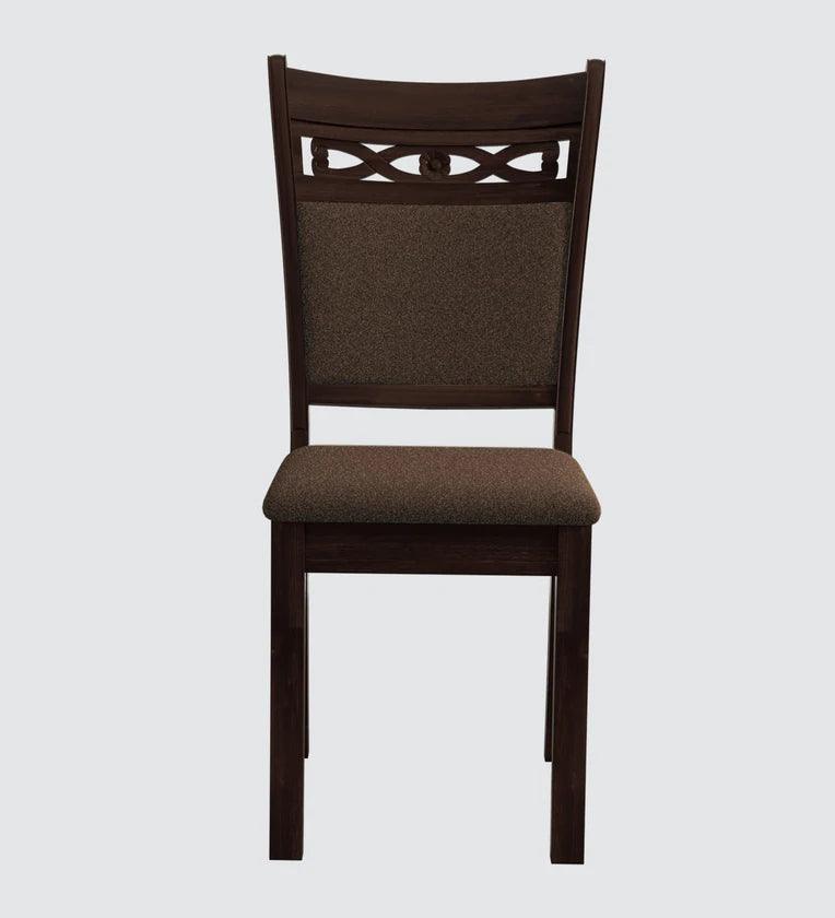 Solid Wood 6 Seater Dining Set in Asrio Brown Finish - Ouch Cart