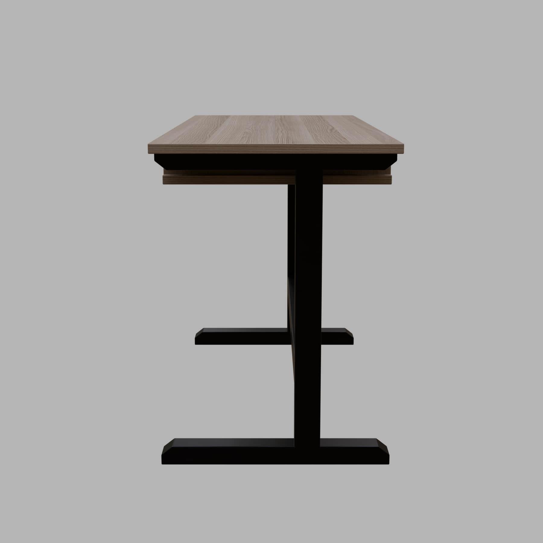 Zinnia Study Table with Keyboard Tray in Wenge Color - Ouch Cart