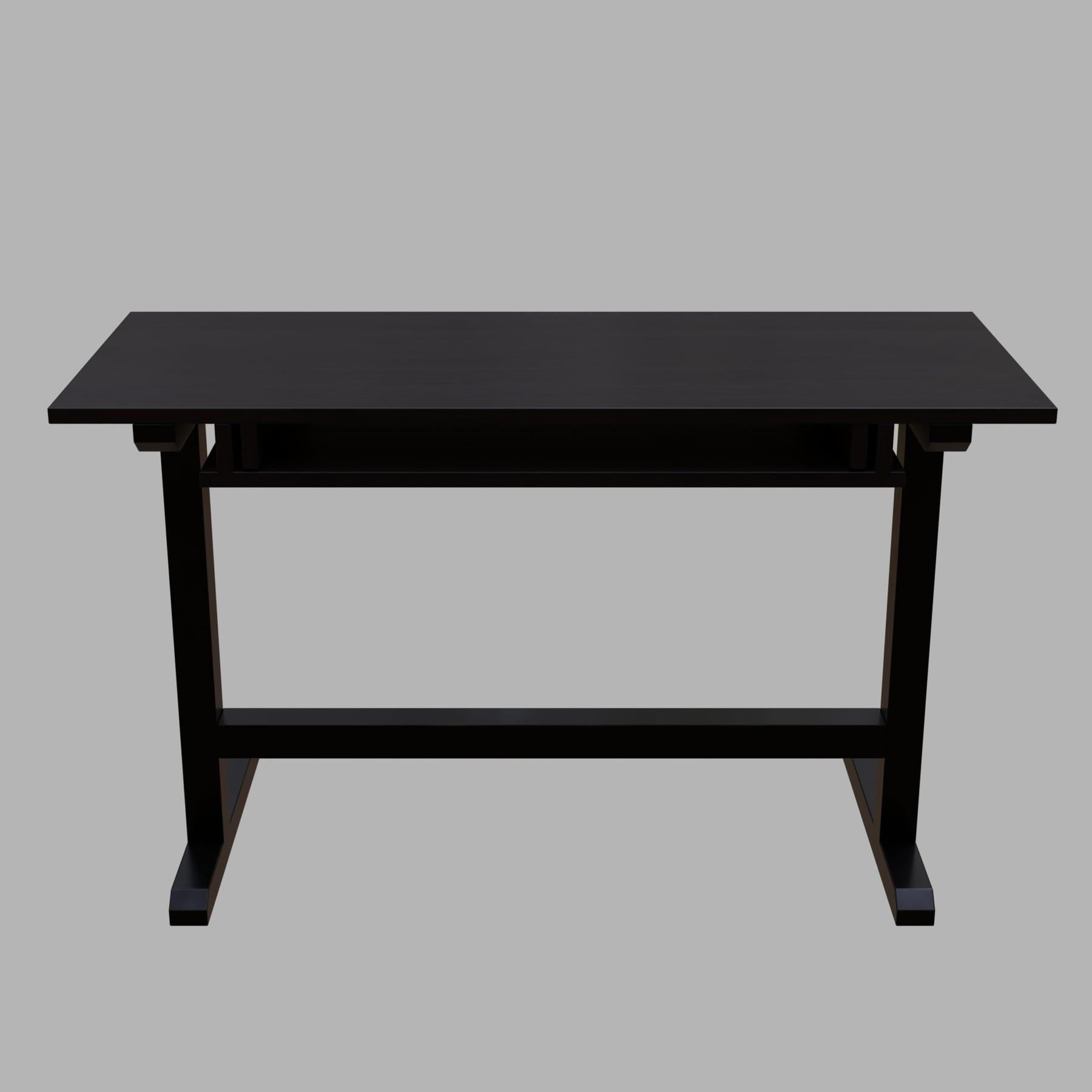 Zinnia Study Table with Keyboard Tray in Brown Color - Ouch Cart