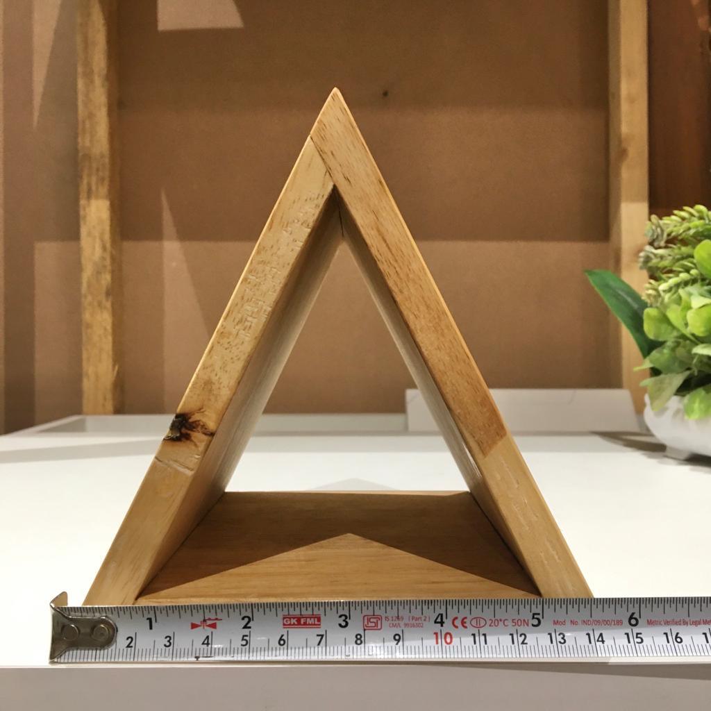 Stylish Triangular Wooden Book Holder For Study Table/Office Table ( With Complementary Coaster ) By Miza - Ouch Cart