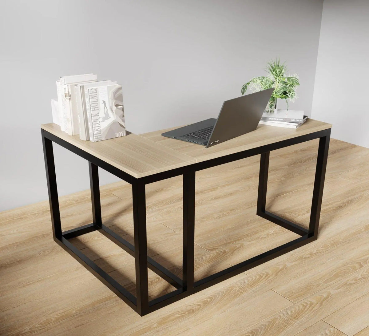 Teresa L Shaped Study Table in Wenge Color - Ouch Cart