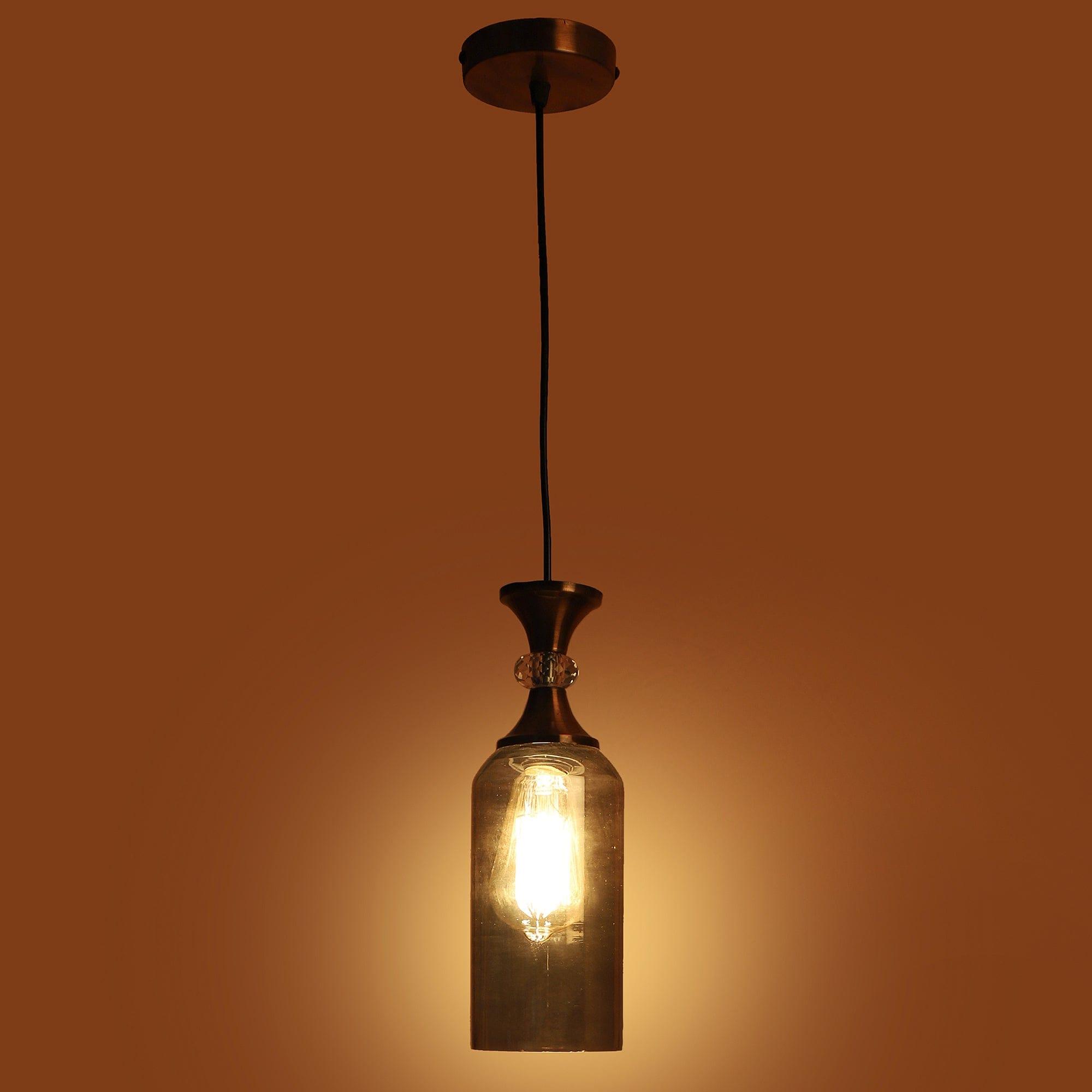 Copper Finish Iron Hanging Lights - Ouch Cart