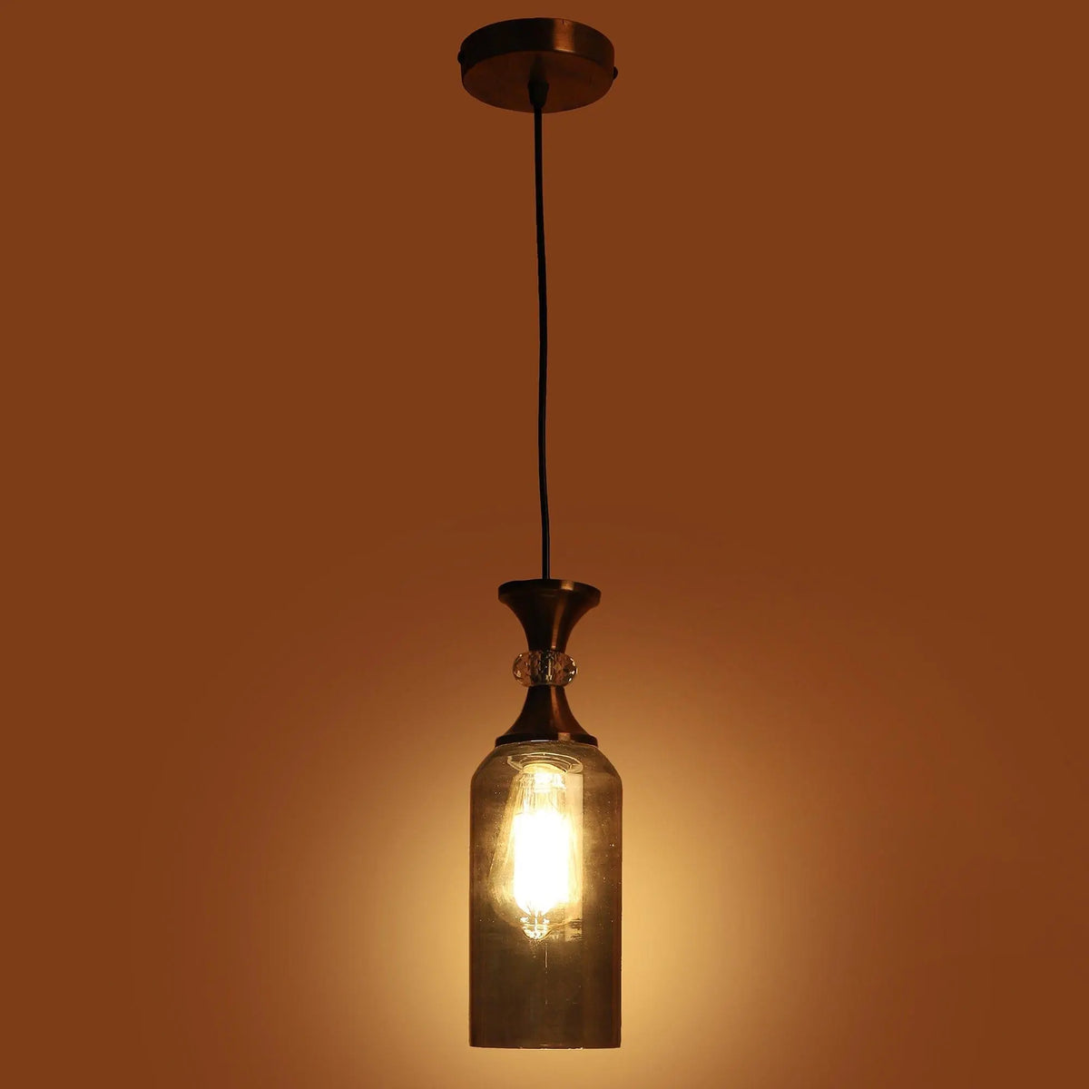 Copper Finish Iron Hanging Lights - Ouch Cart