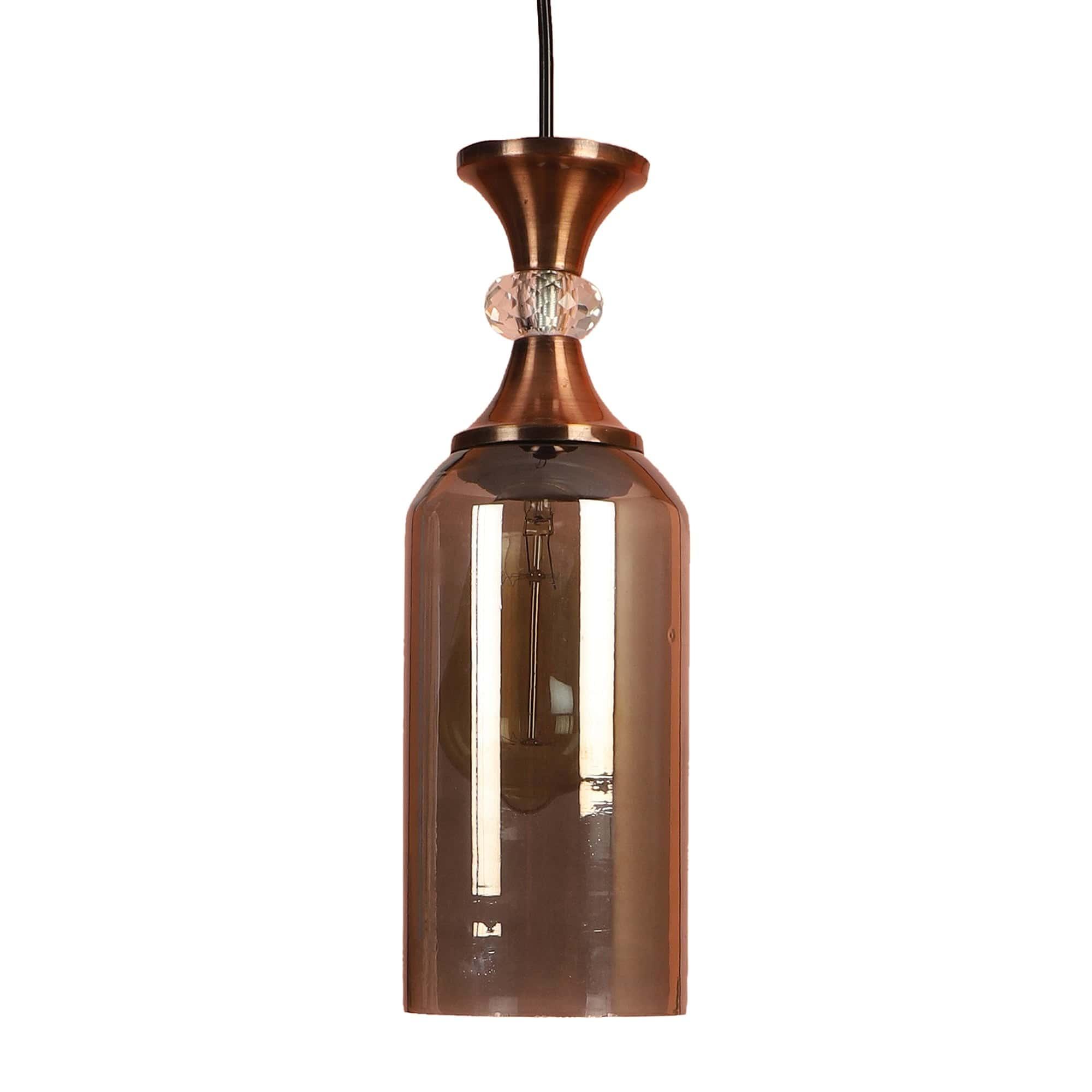 Copper Finish Iron Hanging Lights - Ouch Cart