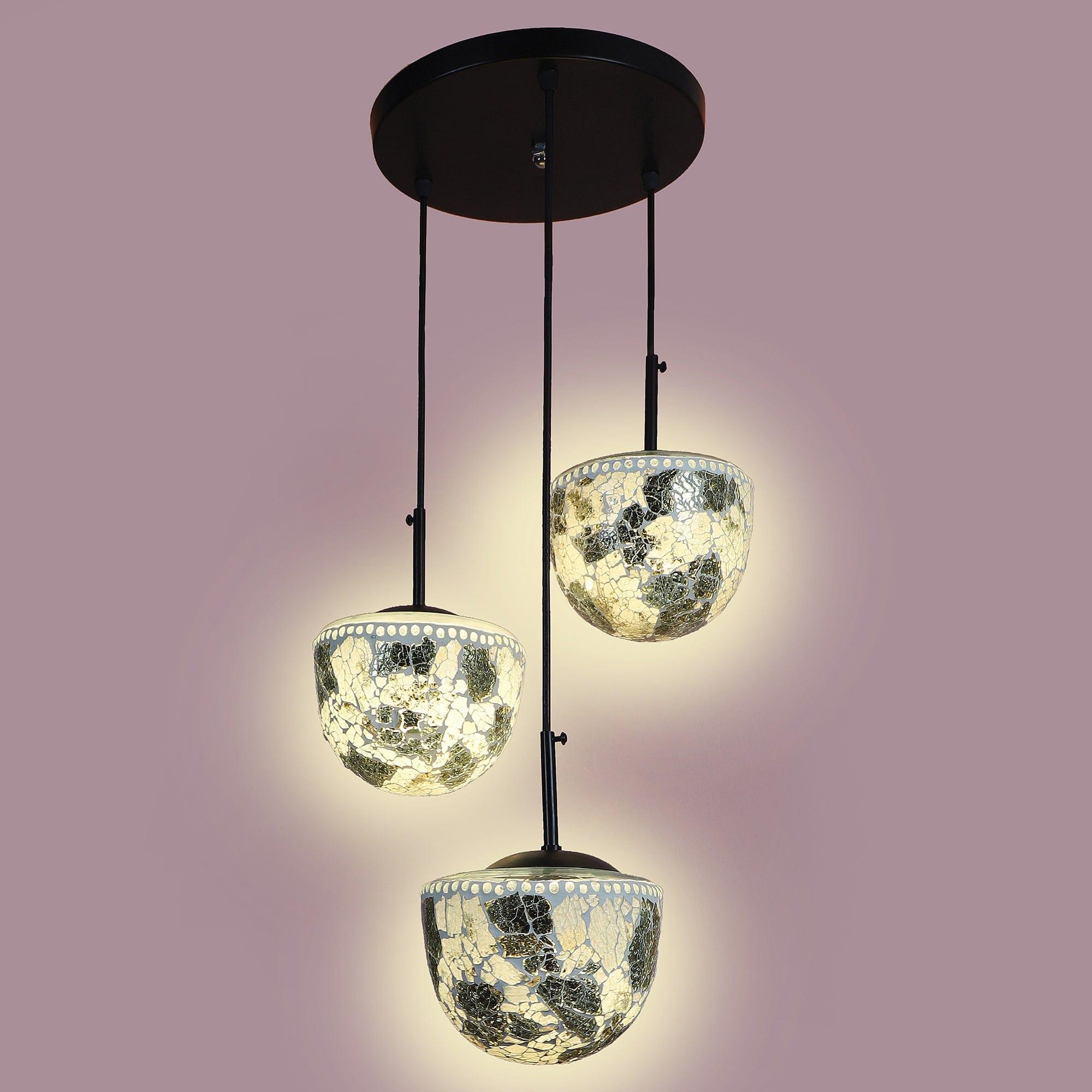 Multicolour Metal 3 Hanging Light - Ouch Cart