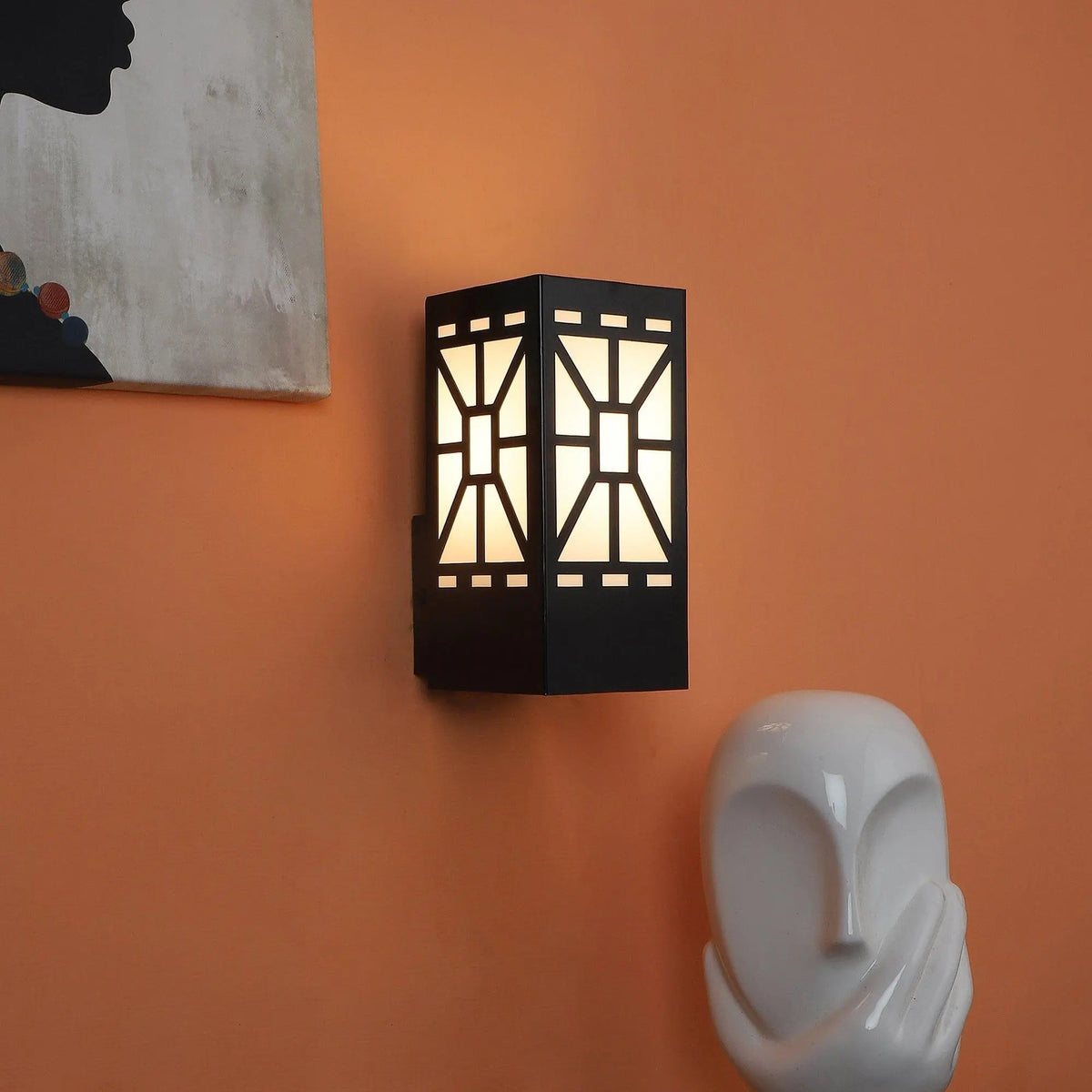 Antique Acrylic White Wall Lights - Ouch Cart