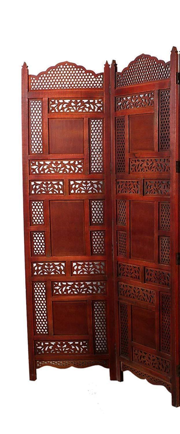 Wood Partition | Panel (2) Room dividers | Wooden Room Separators for Living Area - Ouch Cart