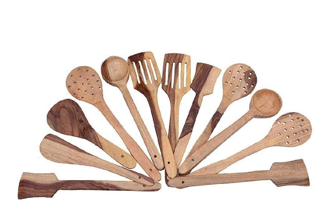 Multipurpose Serving And Cooking Spoon Set ,Set Of 12 Pcs - Ouch Cart