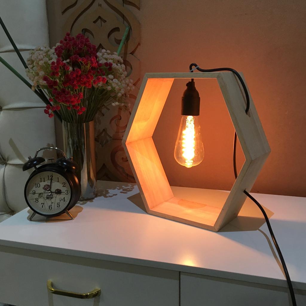 Hexagon Design Table Lamp /Hanging Lamp By Miza - Ouch Cart