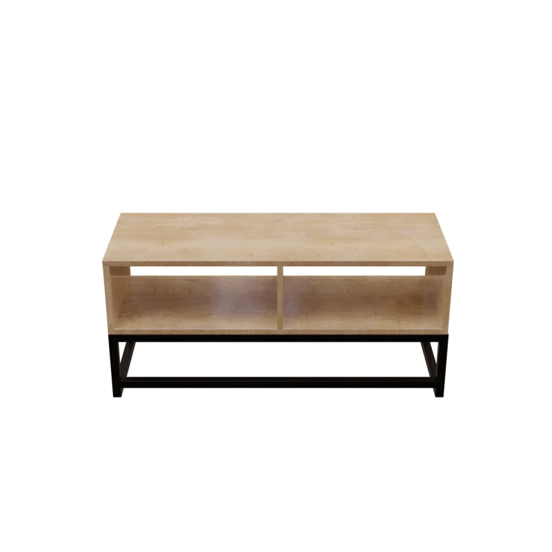 Benji TV Unit in Small Size in Wooden Texture - Ouch Cart
