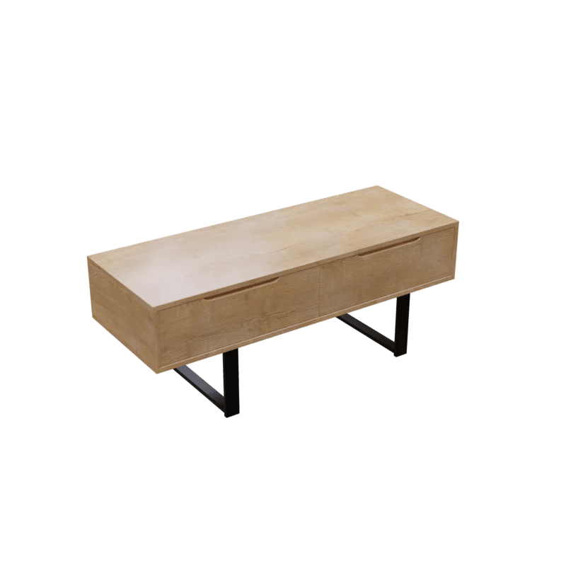 Thomas TV Unit with Drawers in Small Size in Wooden Texture - Ouch Cart