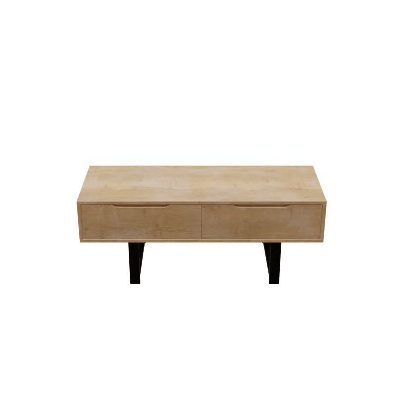 Thomas TV Unit with Drawers in Small Size in Wooden Texture - Ouch Cart
