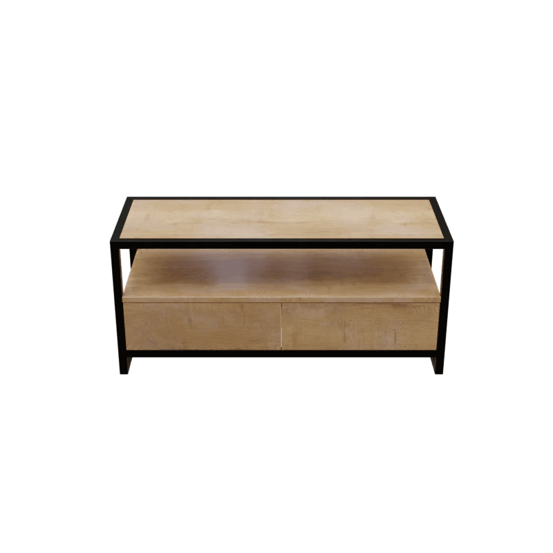 Casper TV Unit with Drawers in Small Size in Wooden Texture - Ouch Cart