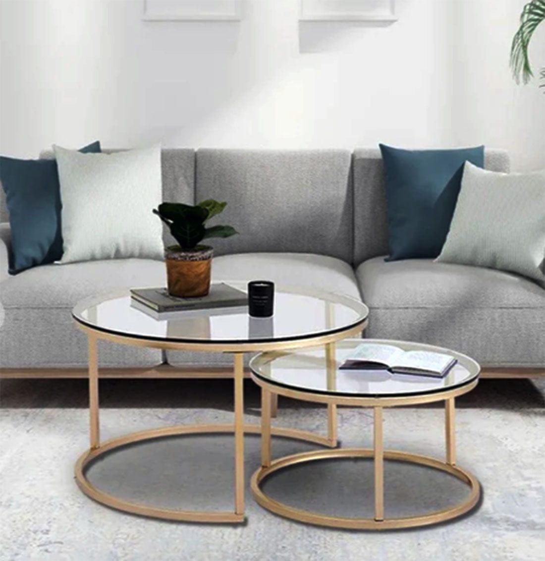 NORDIC NESTING COFFEE TABLE SET OF 2 - Ouch Cart